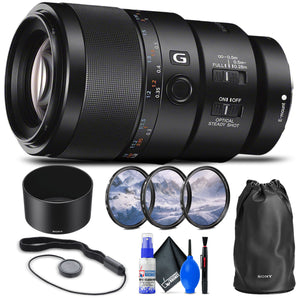 Sony FE 90mm f/2.8 Macro G OSS Lens + Filter Kit + Cap Keeper + Cleaning Kit