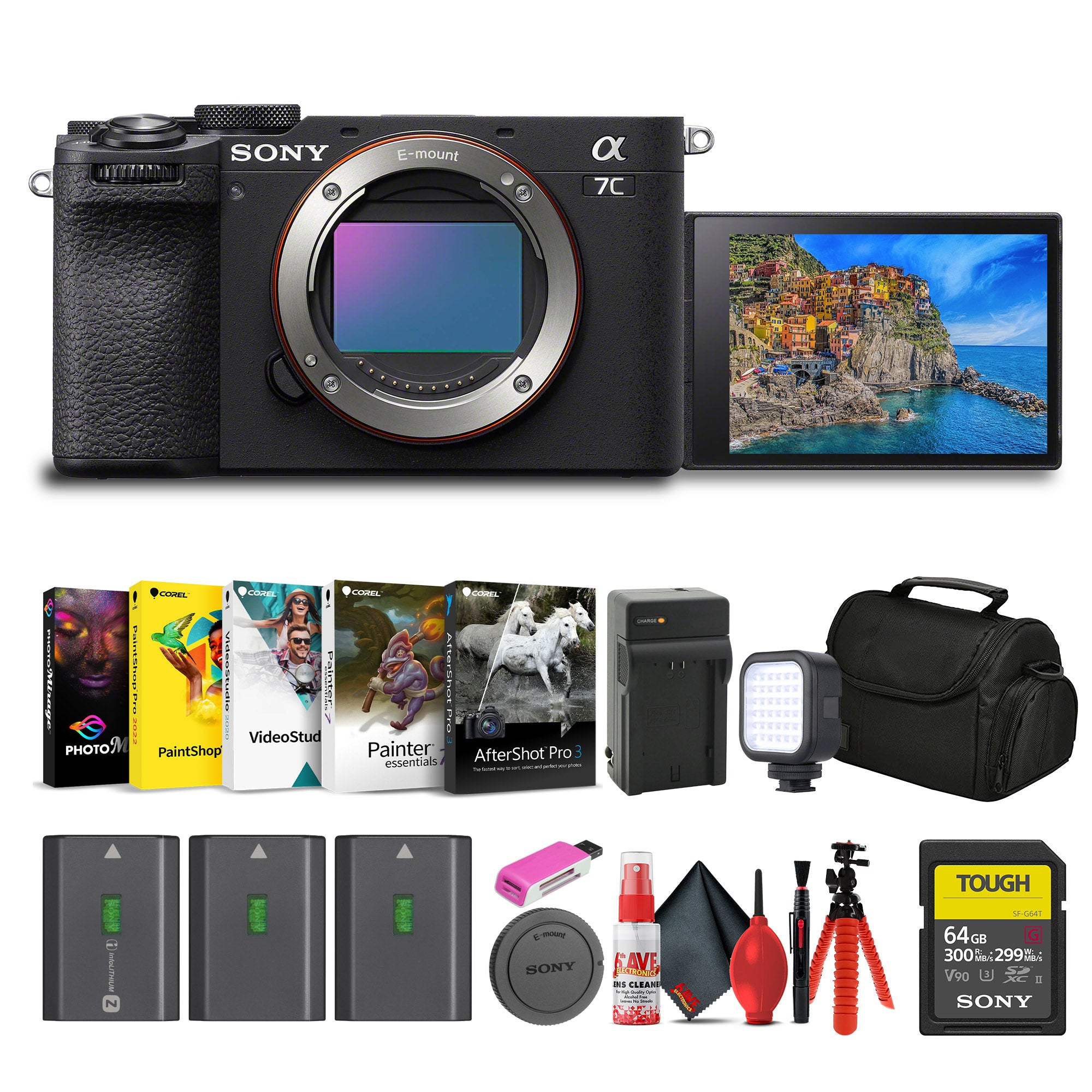 Sony Alpha 7C II Mirrorless Full-Frame Interchangeable Lens Camera (ILCE-7CM2/B)