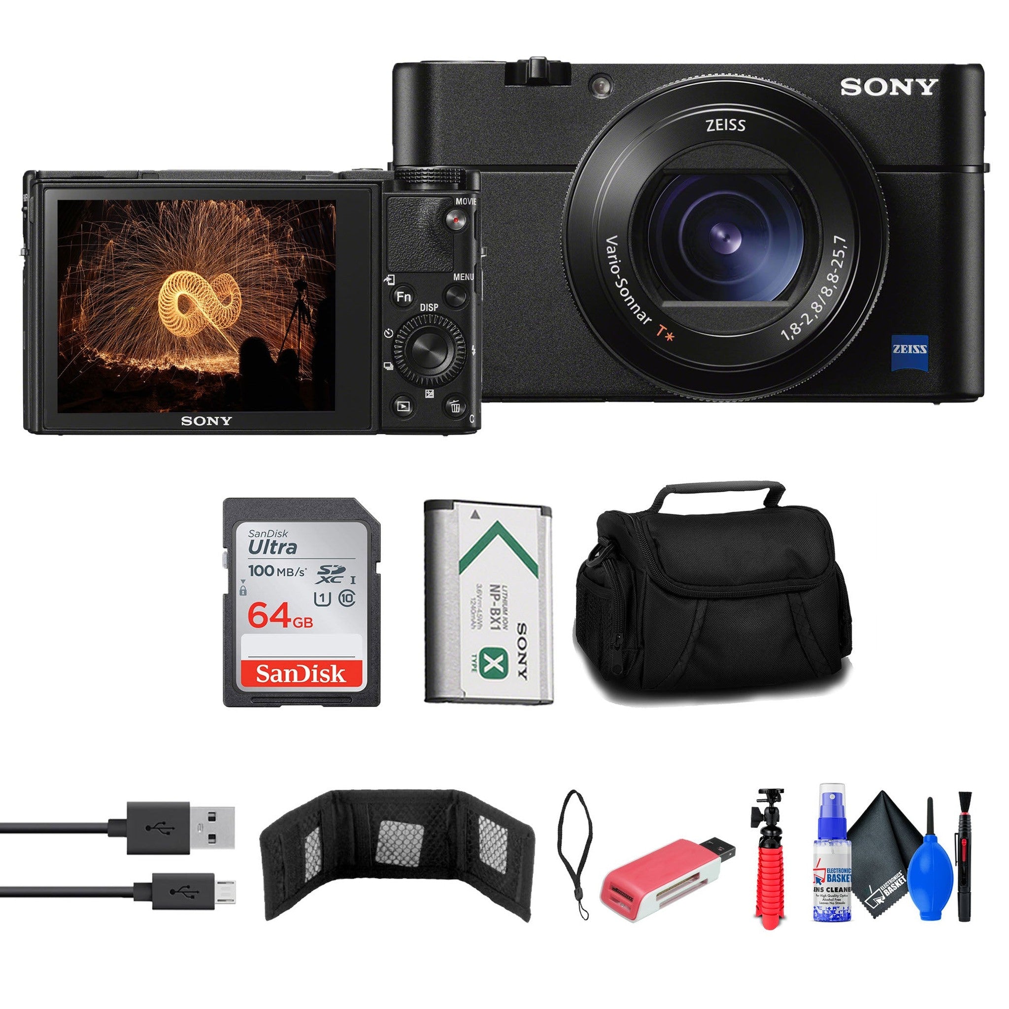 Sony Cyber-shot DSC-RX100 VA Digital Camera + Case + 64GB Card + More