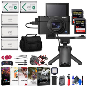 Sony Cyber-shot DSC-RX100 VII Digital Camera with Shooting Grip Kit + More