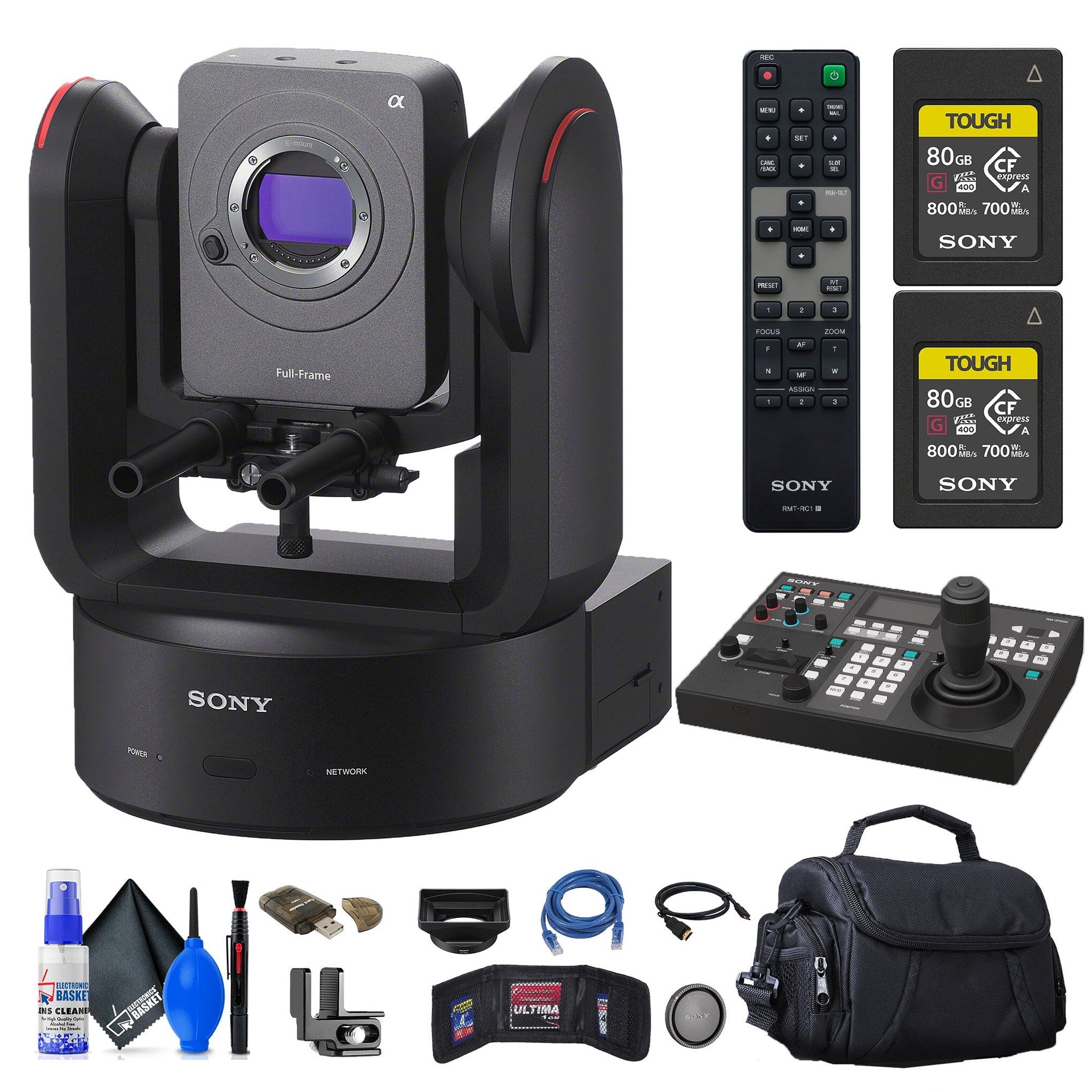 Sony FR7 Cinema Line PTZ Camera + Sony RM-IP500/1 Professional Remote Control + More Sony
