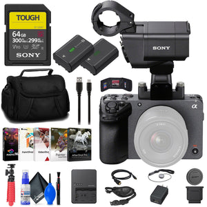 Sony FX30 Digital Cinema Camera with XLR Handle Unit + 64GB SF-G Tough Card + More Sony
