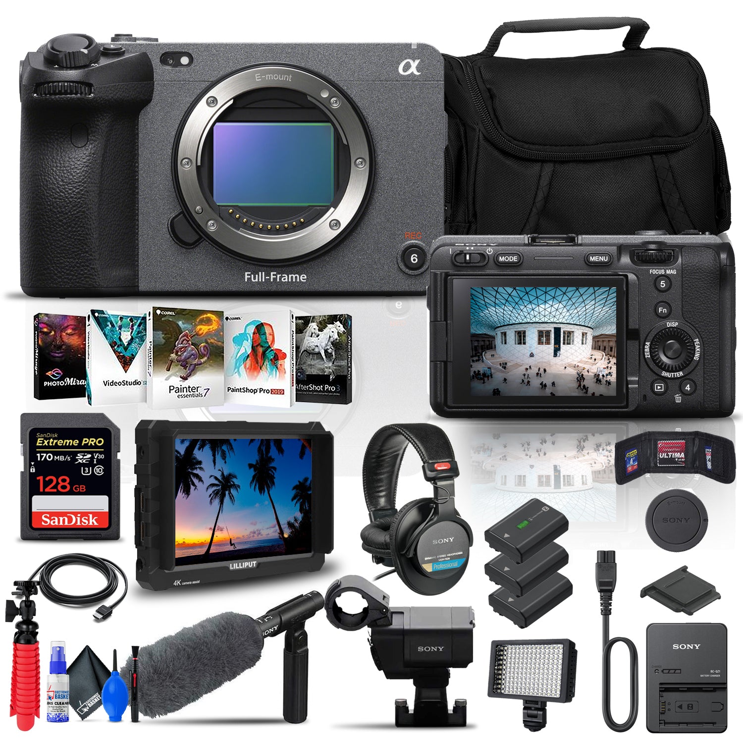Sony FX3 Full-Frame Cinema Camera Body Only ILME-FX3 - Pro Bundle