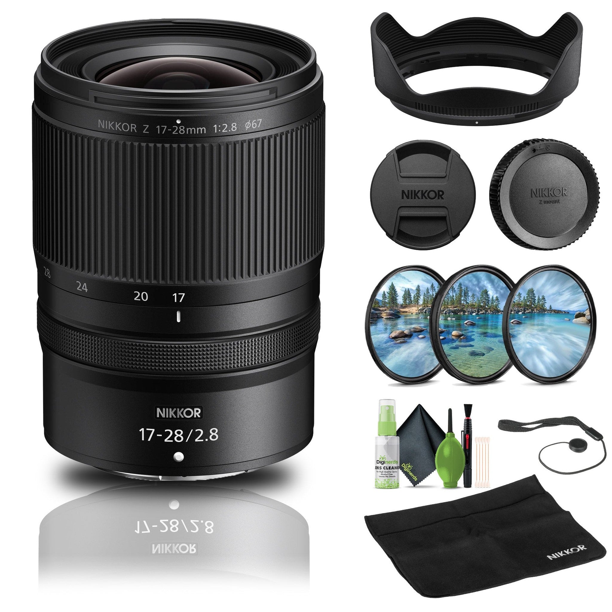 Nikon NIKKOR Z 17-28mm f/2.8 Lens 20115 + Filter Kit + Cap Keeper + Cleaning Kit - Bundle Nikon
