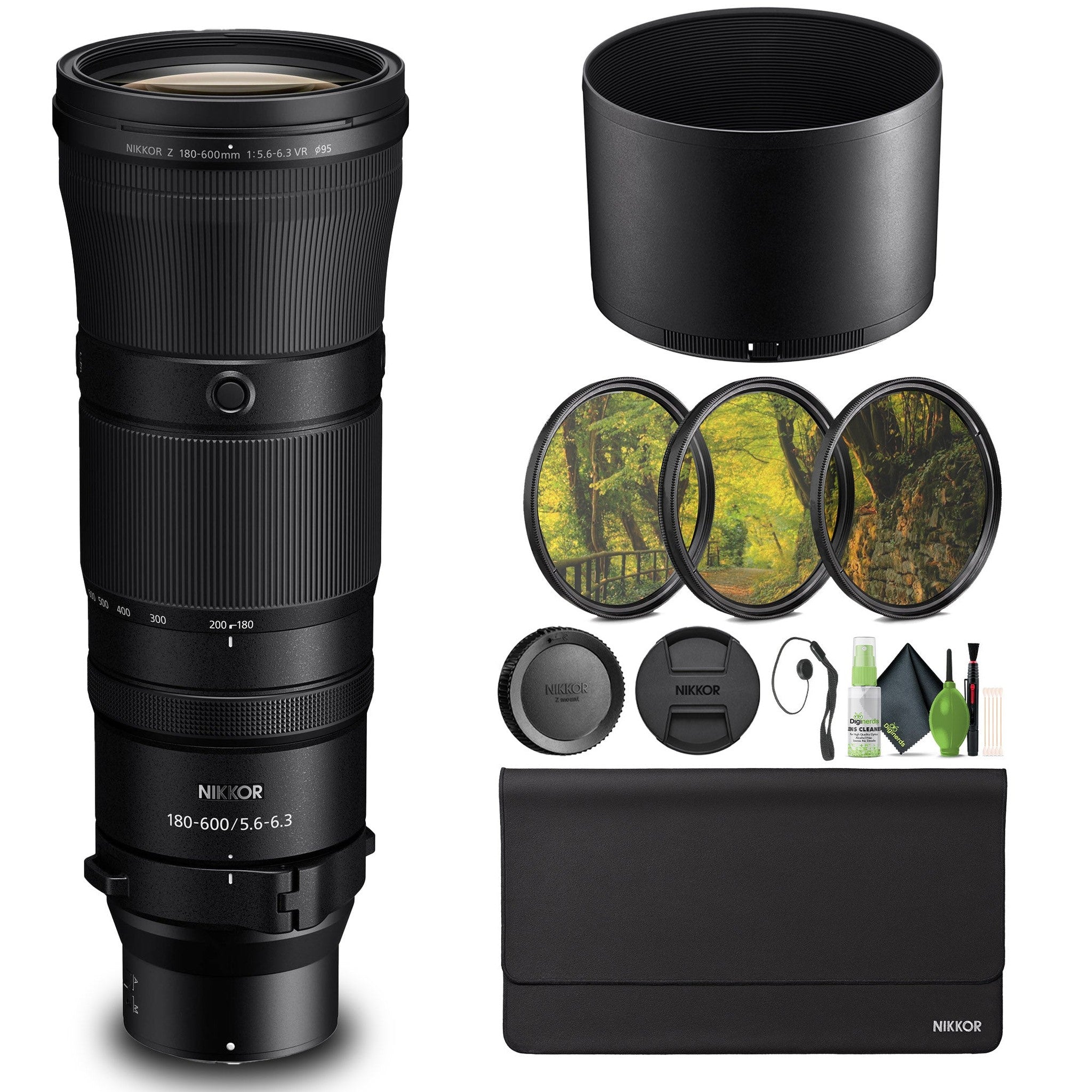 Nikon NIKKOR Z 180-600mm f/5.6-6.3 VR Lens Nikon Z 20117 + Filter Kit - Bundle