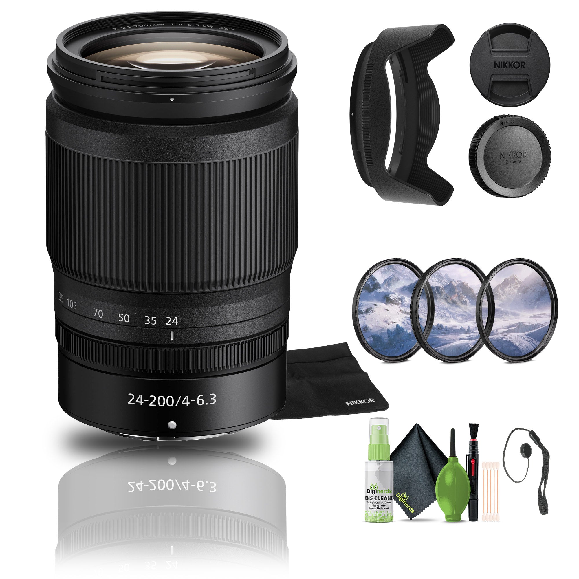 Nikon NIKKOR Z 24-200mm f/4-6.3 VR Telephoto Zoom Lens for Nikon Z Cameras - Bundle