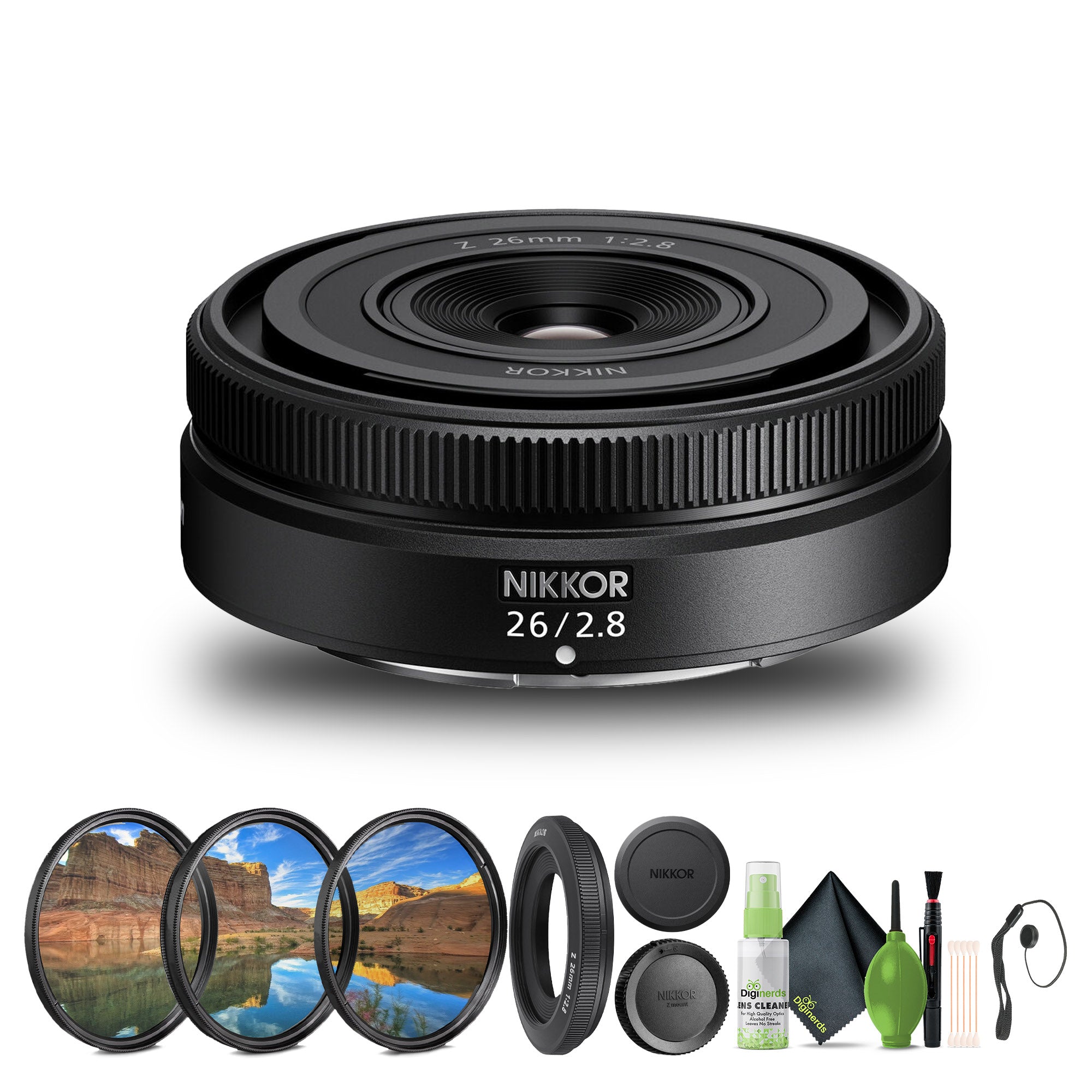 Nikon NIKKOR Z 26mm f/2.8 Lens (Nikon Z) (20116) Bundle