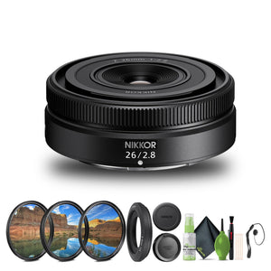 Nikon NIKKOR Z 26mm f/2.8 Lens Nikon Z 20116 Bundle
