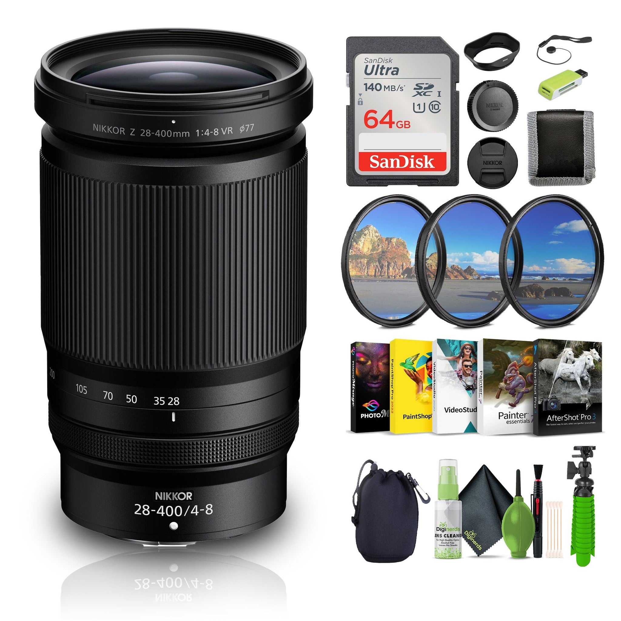 Nikon NIKKOR Z 28-400mm f/4-8 VR Mirrorless Lens 20125 Bundle