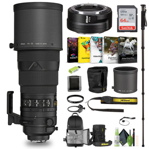Nikon AF-S NIKKOR 300mm f/2.8G ED VR II Lens 2186 + FTZ II Adapter + 64GB Card - Bundle