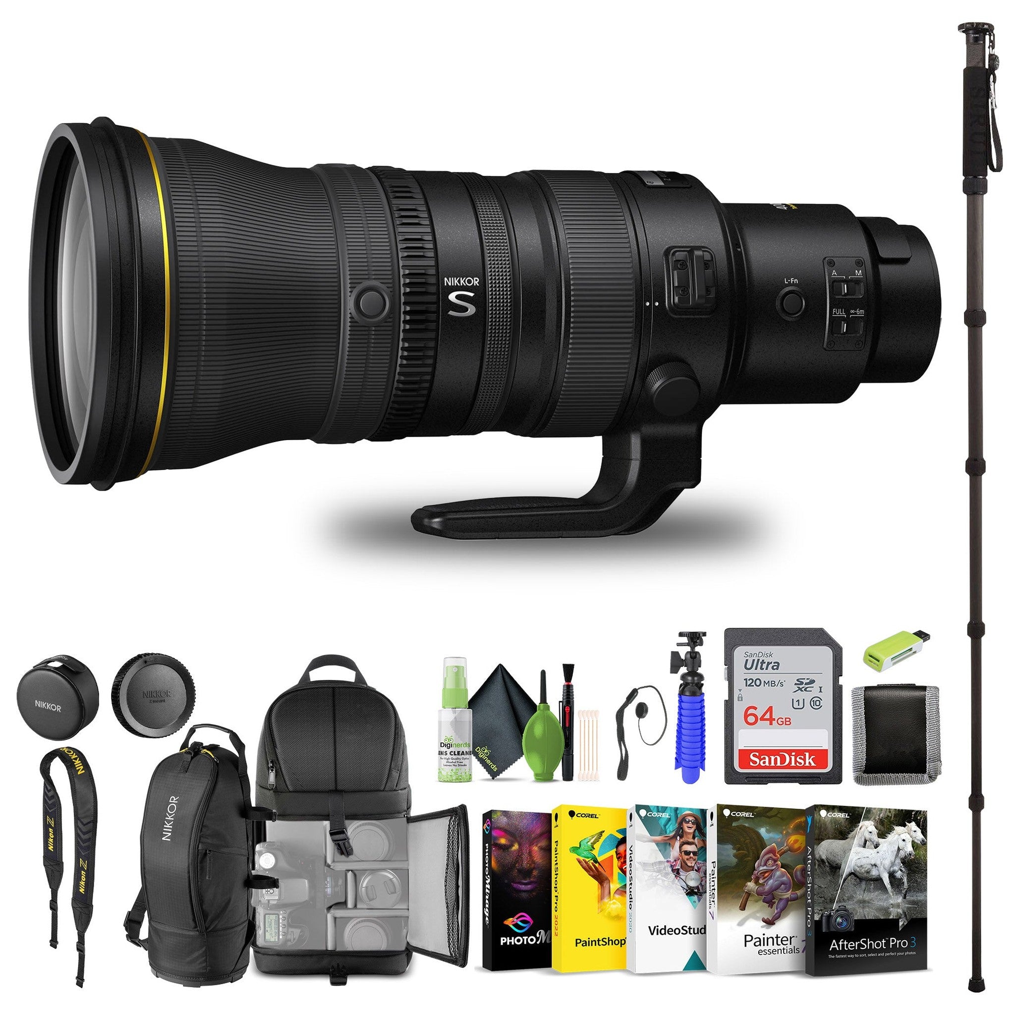 Nikon NIKKOR Z 400mm f/2.8 TC VR S Super-Telephoto Lens for Nikon Z-Series Mirrorless - Bundle