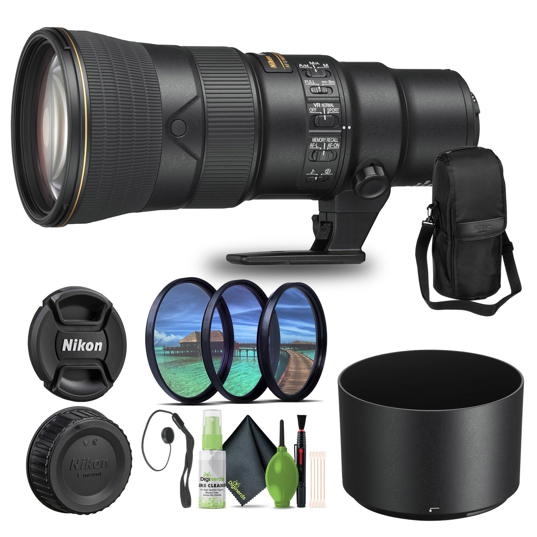 Nikon AF-S NIKKOR 500mm F/5.6E PF ED VR Telephoto Lens for Nikon DSLR 20082 - Bundle