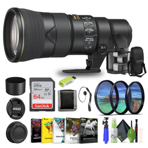 Nikon AF-S NIKKOR 500mm F/5.6E PF ED VR Telephoto Lens for Nikon DSLR 20082 - Bundle