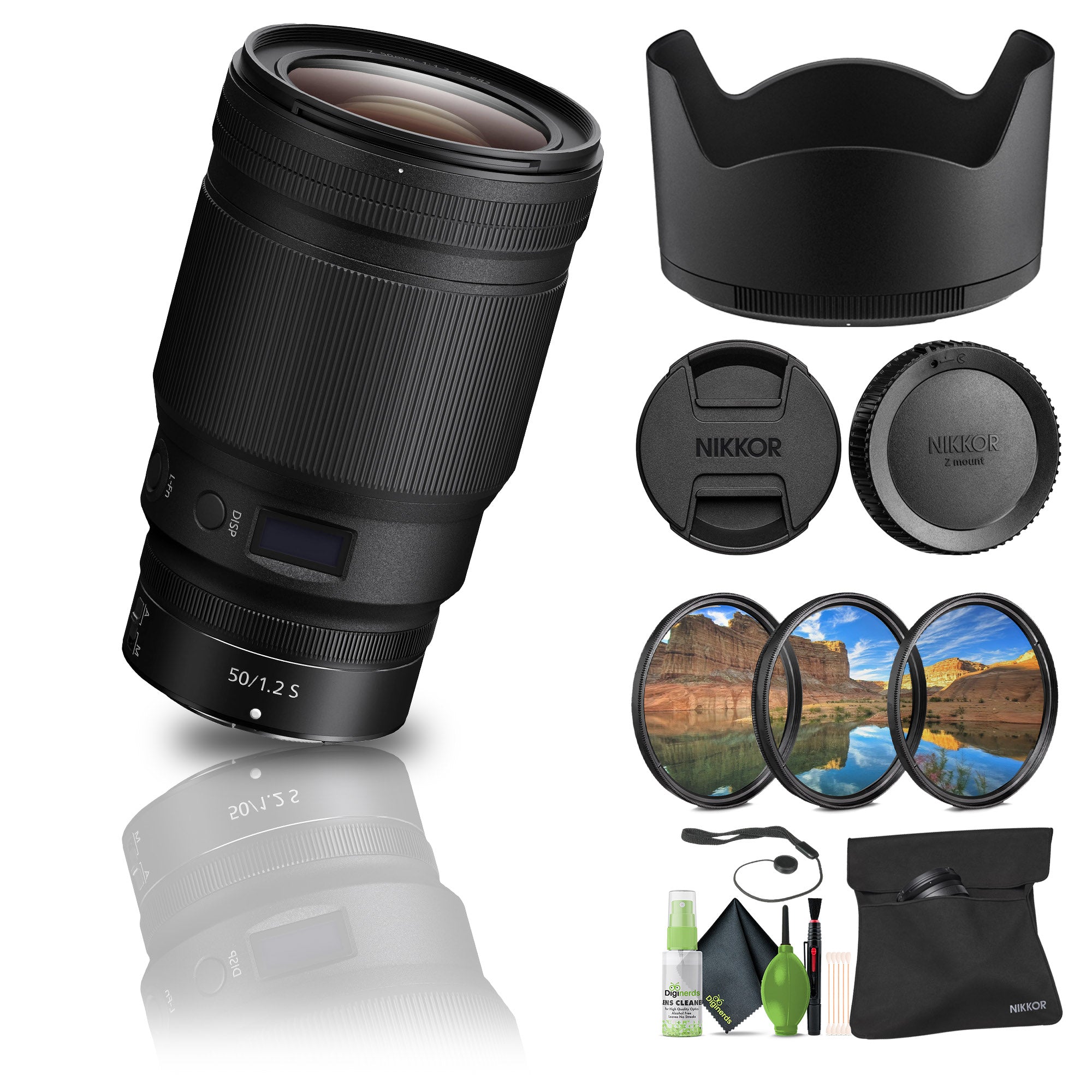 Nikon NIKKOR Z 50mm f/1.2 S Standard Prime Lens for Nikon Z Cameras (20095) - Bundle