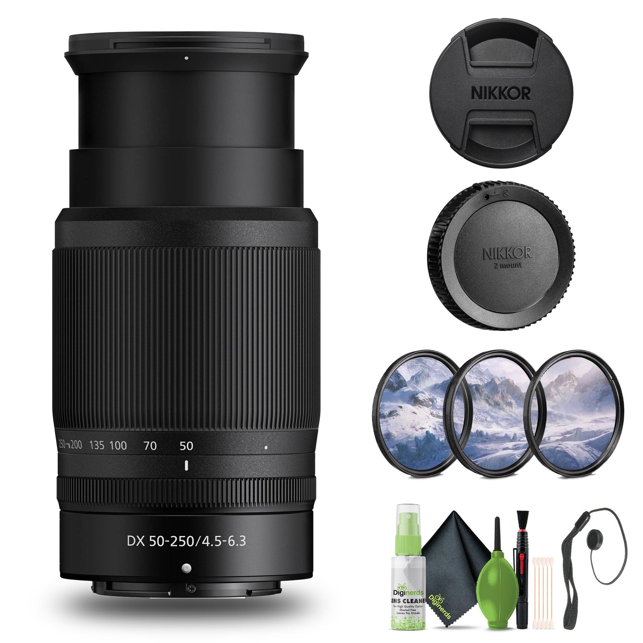 Nikon NIKKOR Z DX 50-250mm f/4.5-6.3 VR Telephoto Zoom Lens for Nikon Z Series - Bundle Nikon
