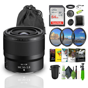Nikon NIKKOR Z MC 50mm f/2.8 Compact Macro Lens 20103 Bundle