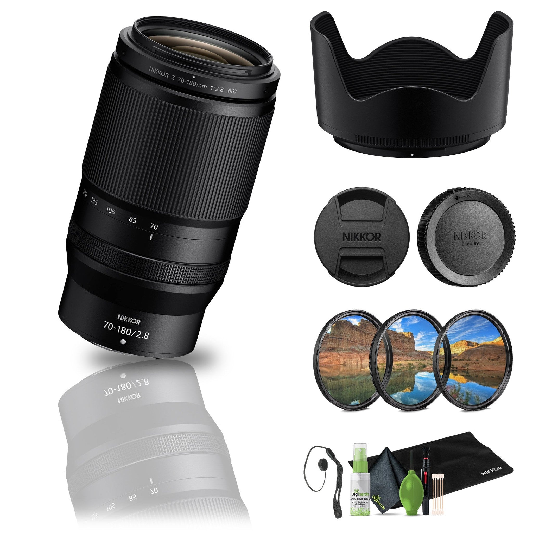 Nikon - NIKKOR Z 70-180mm f/2.8 Standard Zoom Lens for Z Mount Cameras 20120 - Bundle Nikon