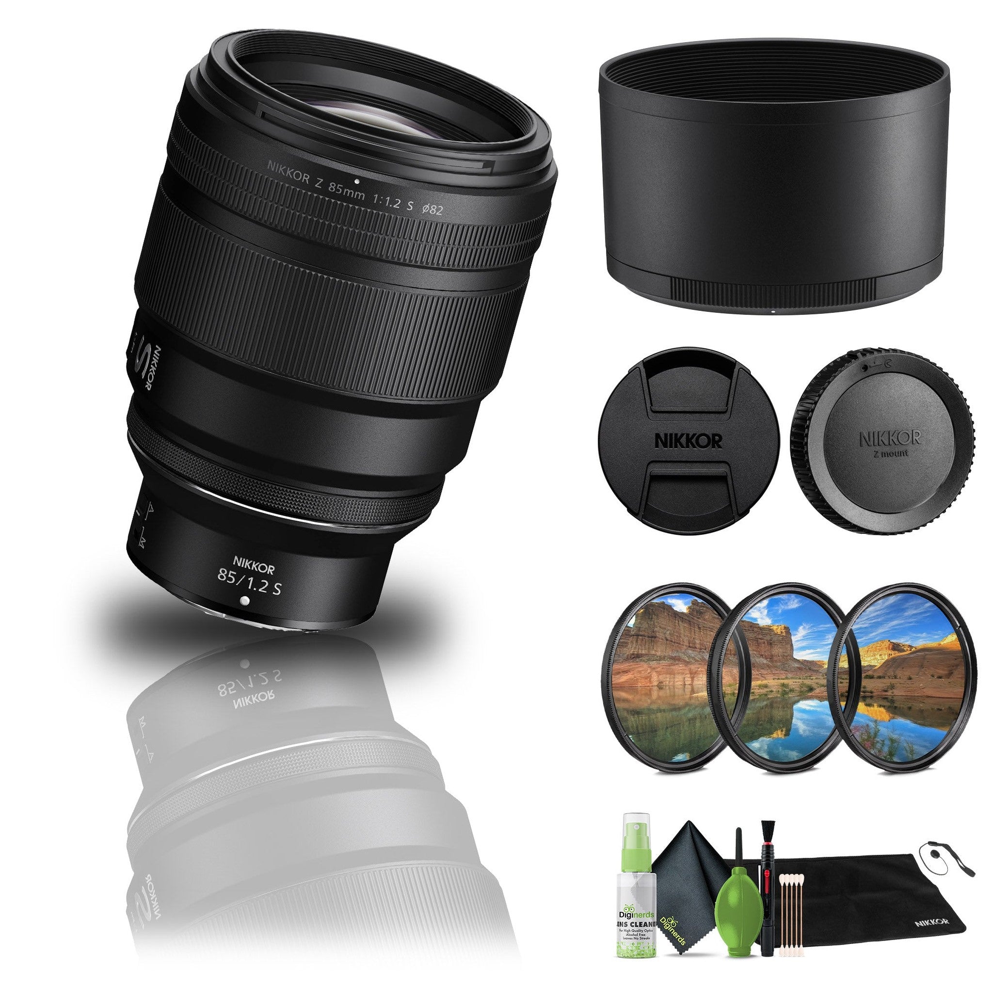 Nikon - NIKKOR Z 85mm f/1.2 S Standard Lens for Z Series Mirrorless Cameras - Bundle Nikon