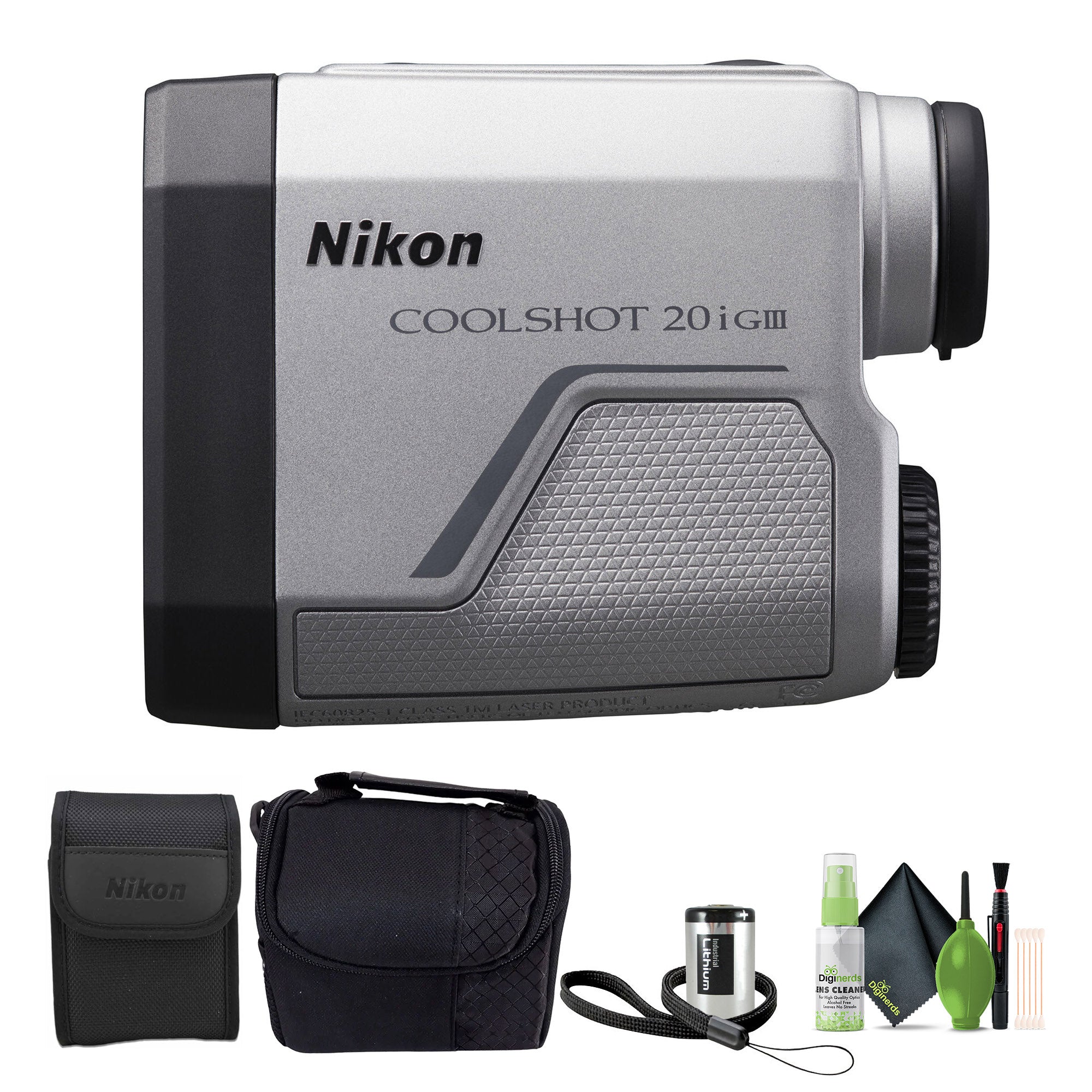 Nikon CoolShot 20i GIII 6x20 Golf Laser Rangefinder (16781) Bundle
