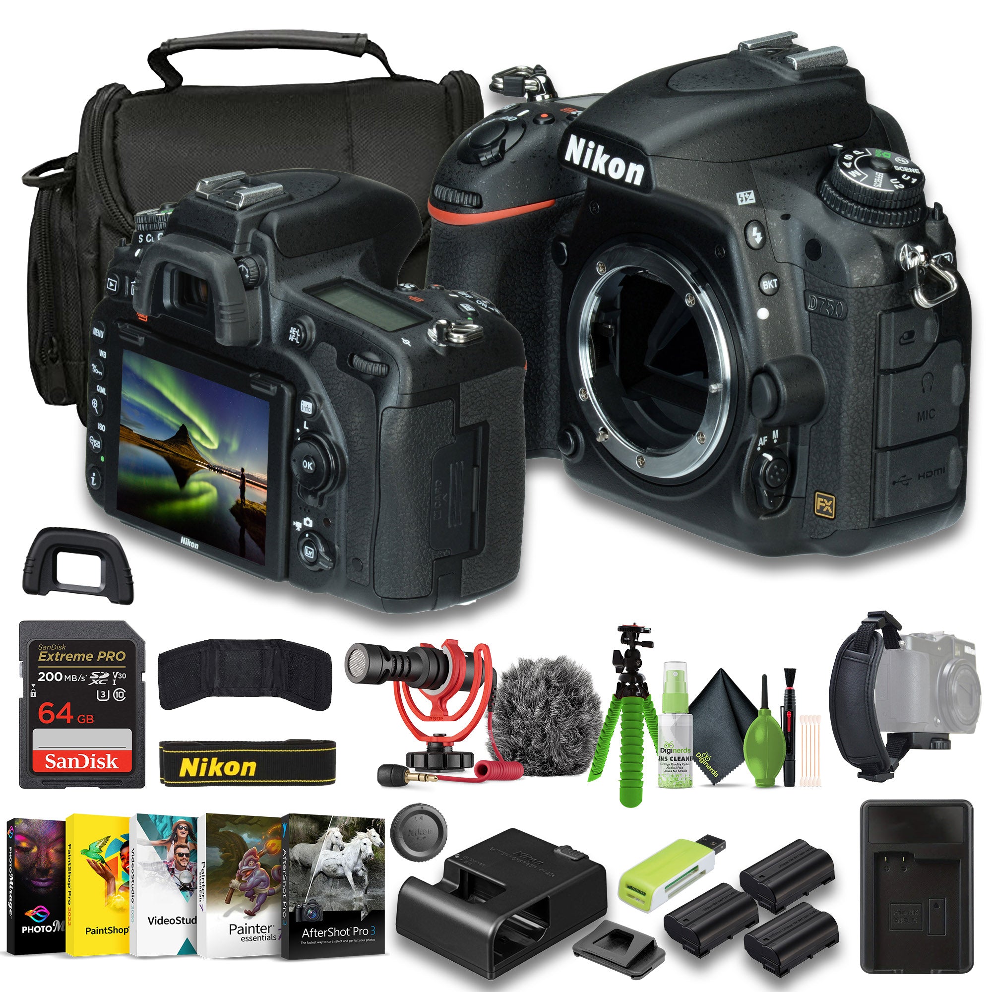 Nikon D750 FX-format Digital SLR Camera (1543) Bundle