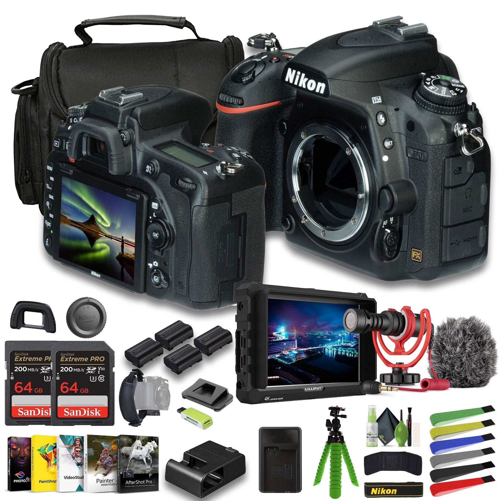 Nikon D750 FX-format Digital SLR Camera 1543 Bundle - Reconditioned Nikon