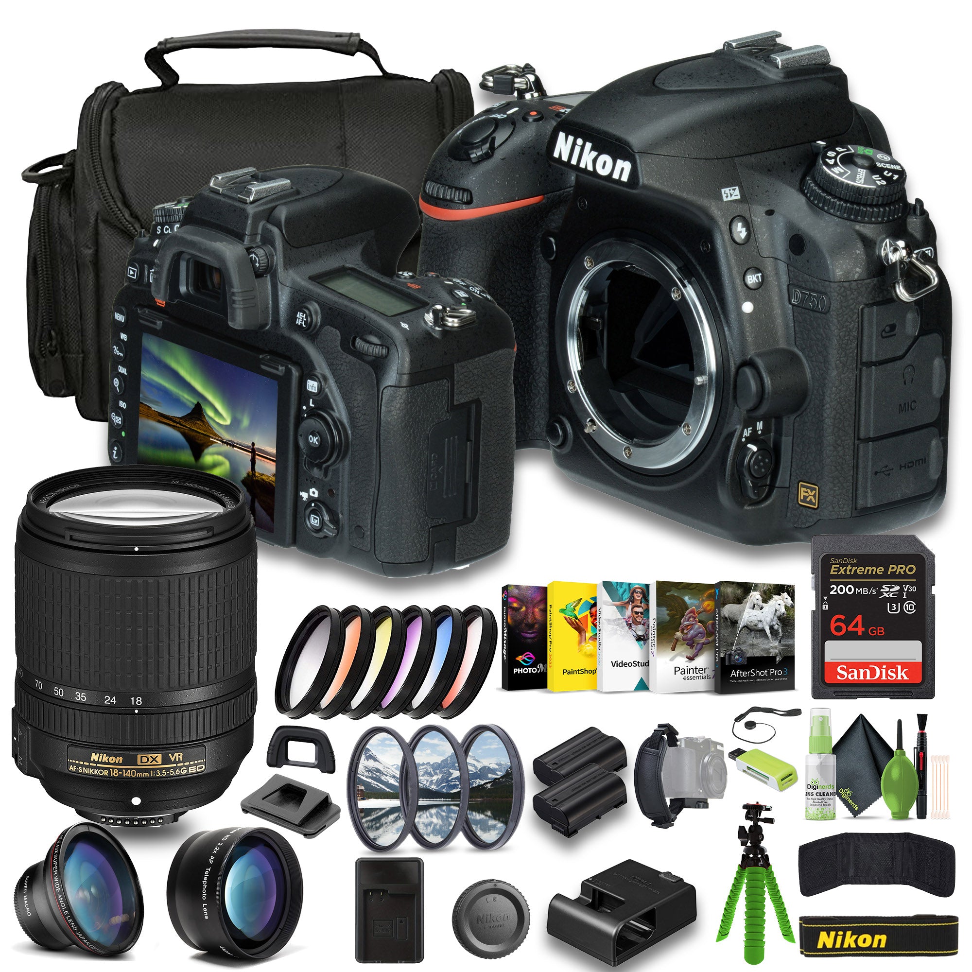 Nikon D750 FX-format Digital SLR Camera (1543) Bundle