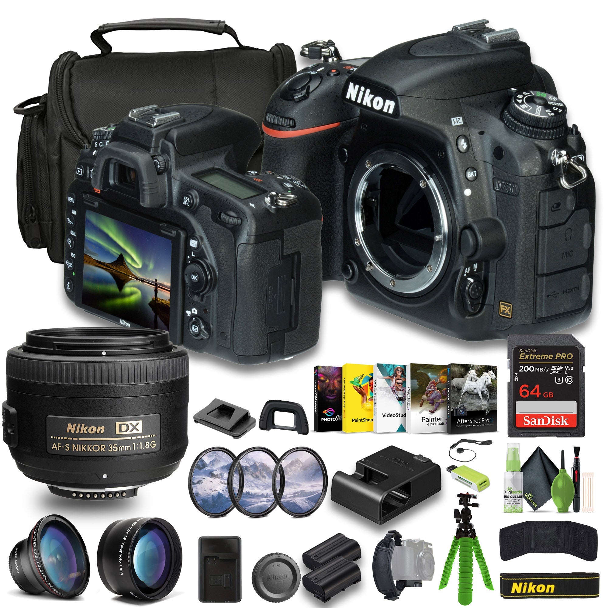 Nikon D750 FX-format Digital SLR Camera (1543) Bundle