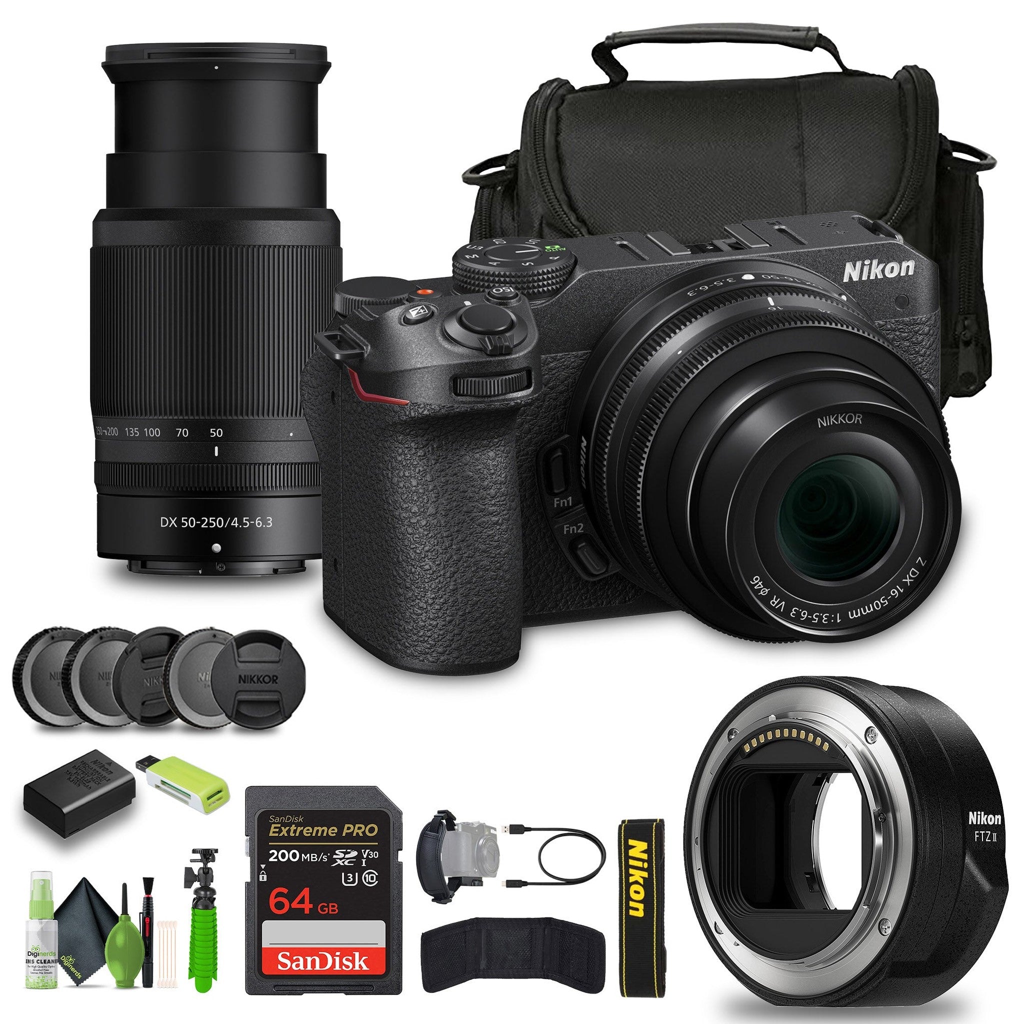 Nikon Z30 Mirrorless Camera with 16-50mm and 50-250mm Lenses 1743 Bundle Nikon