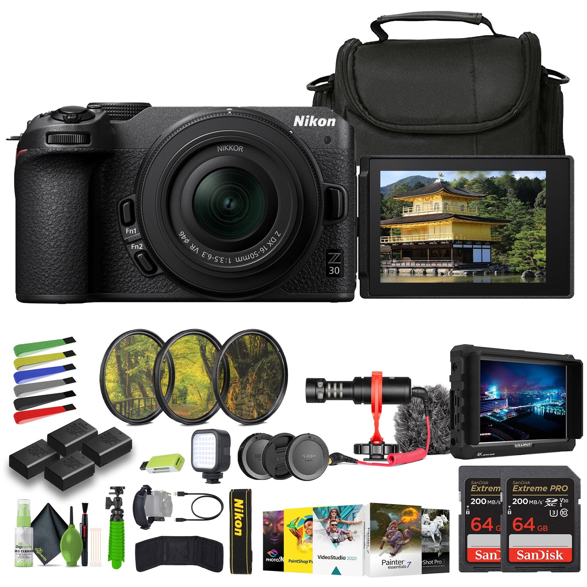Nikon Z30 Lightweight Mirrorless Camera with 16-50mm Zoom Lens 1749 Bundle Nikon