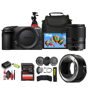 Nikon Z30 Lightweight Mirrorless Camera with DX 18-140mm Lens Bundle