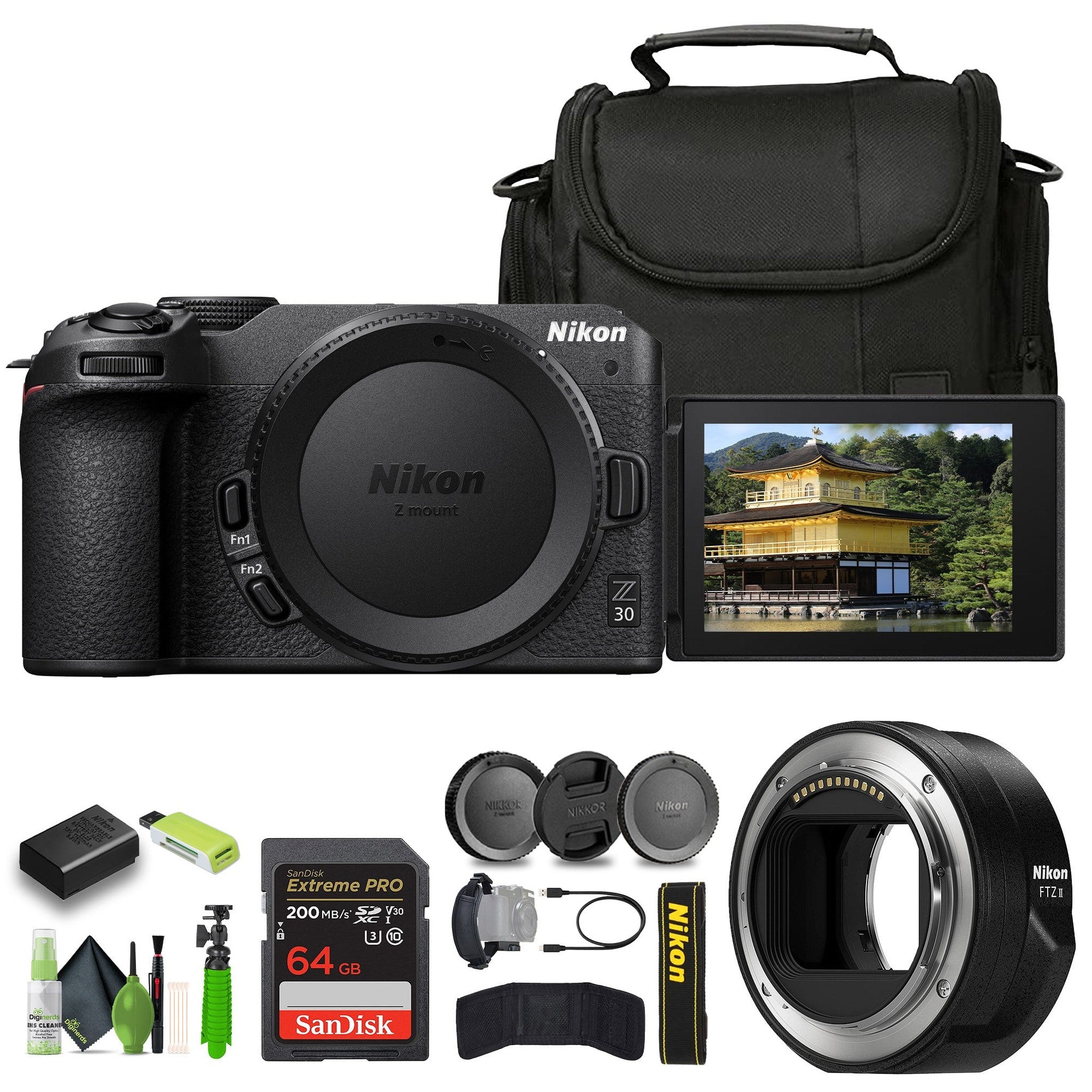 Nikon Z30 Lightweight Mirrorless Camera 1737 Bundle Nikon