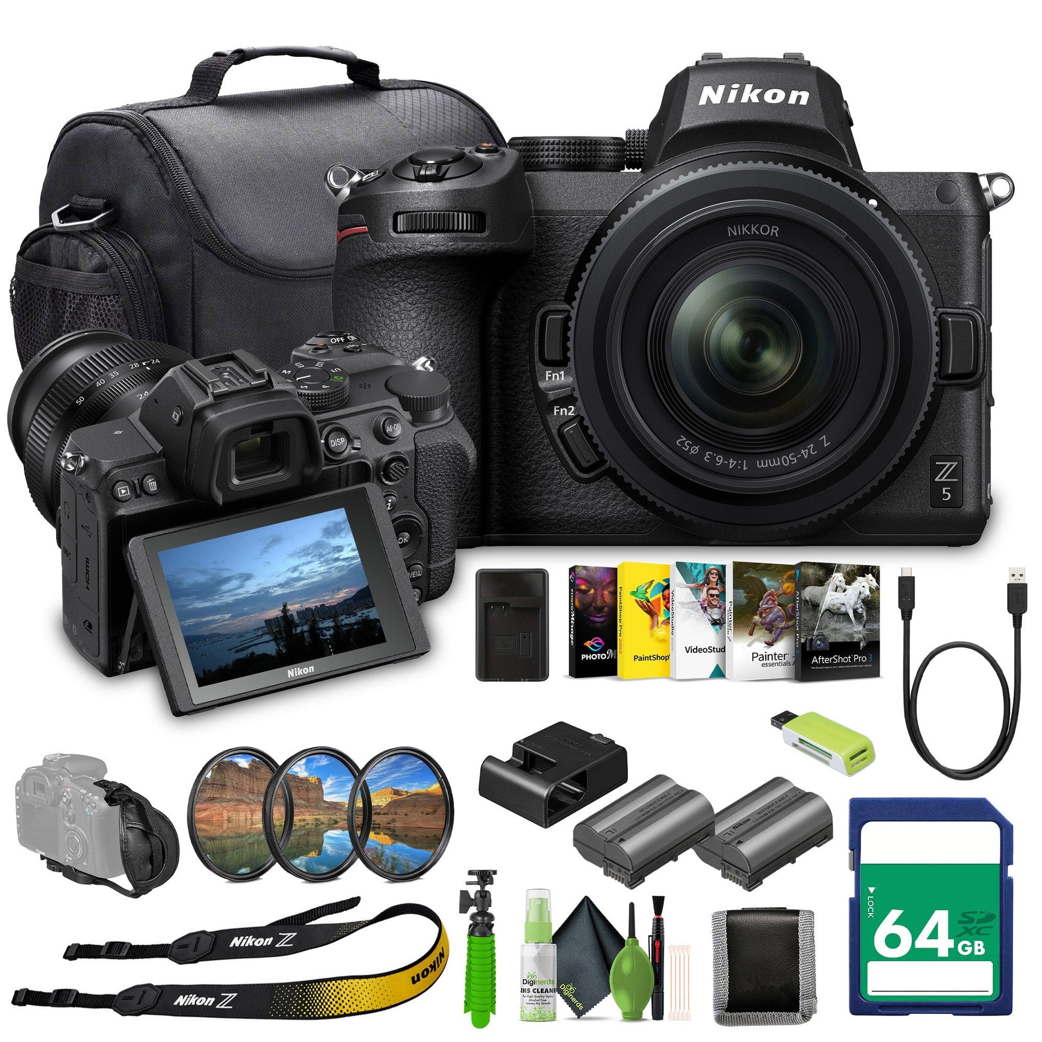 Nikon Z5 Mirrorless Full Frame Camera with 24-50mm Zoom Lens 1642 Bundle