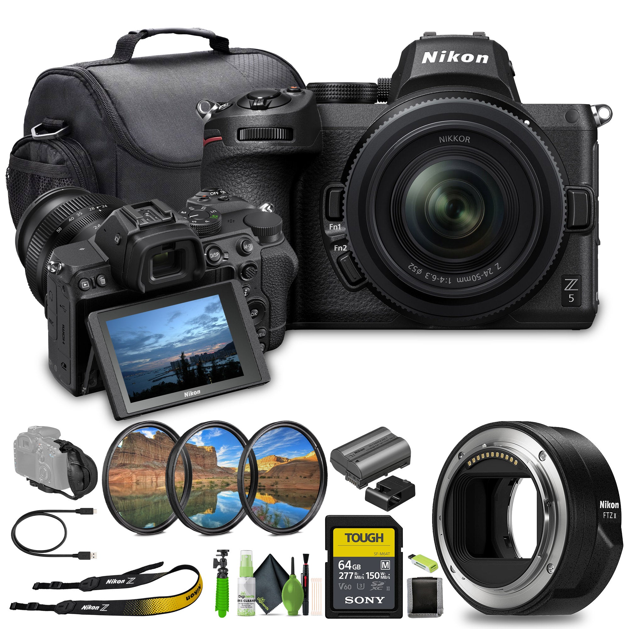 Nikon Z5 Mirrorless Full Frame Camera with 24-50mm Zoom Lens 1642 Bundle