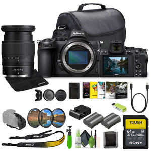 Nikon Z5 Mirrorless Full Frame Camera with 24-70mm f/4 Lens Kit NIZ52470LK Bundle