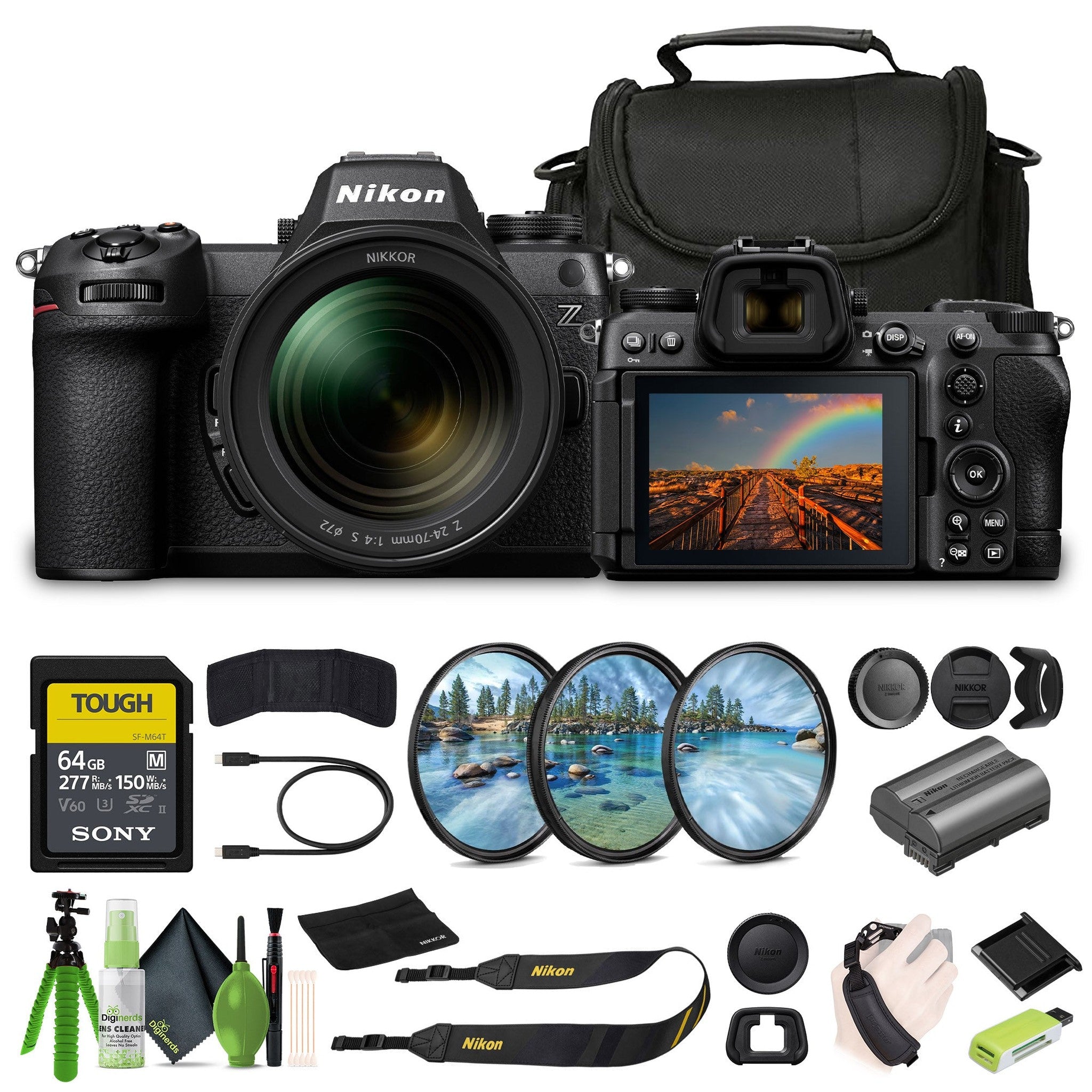 Nikon Z6III FX-format Mirrorless Camera With NIKKOR Z 24-70mm f/4 S Zoom Lens Bundle Nikon