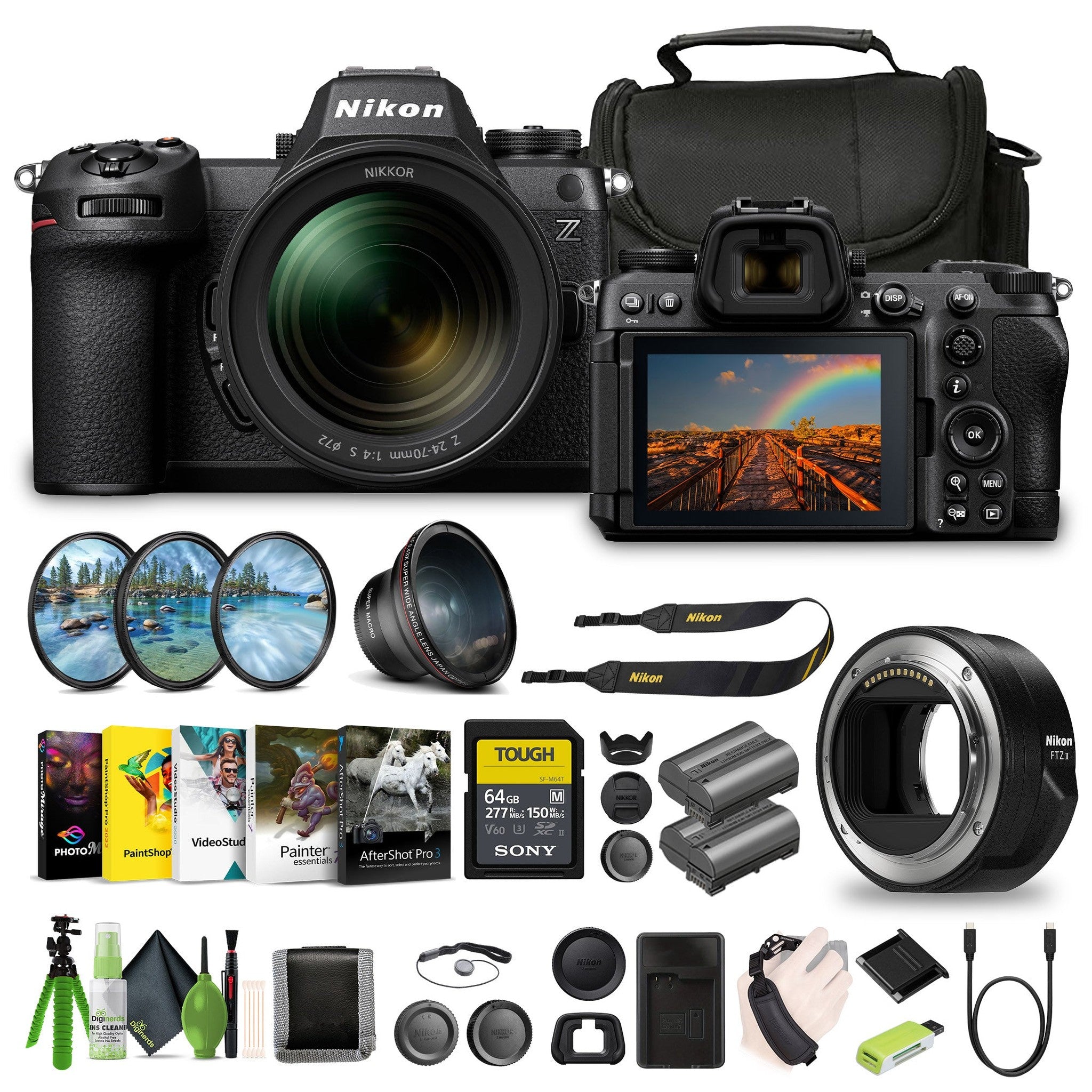 Nikon Z6III FX-format Mirrorless Camera With NIKKOR Z 24-70mm f/4 S Zoom Lens 1892 Bundle - Reconditioned Nikon