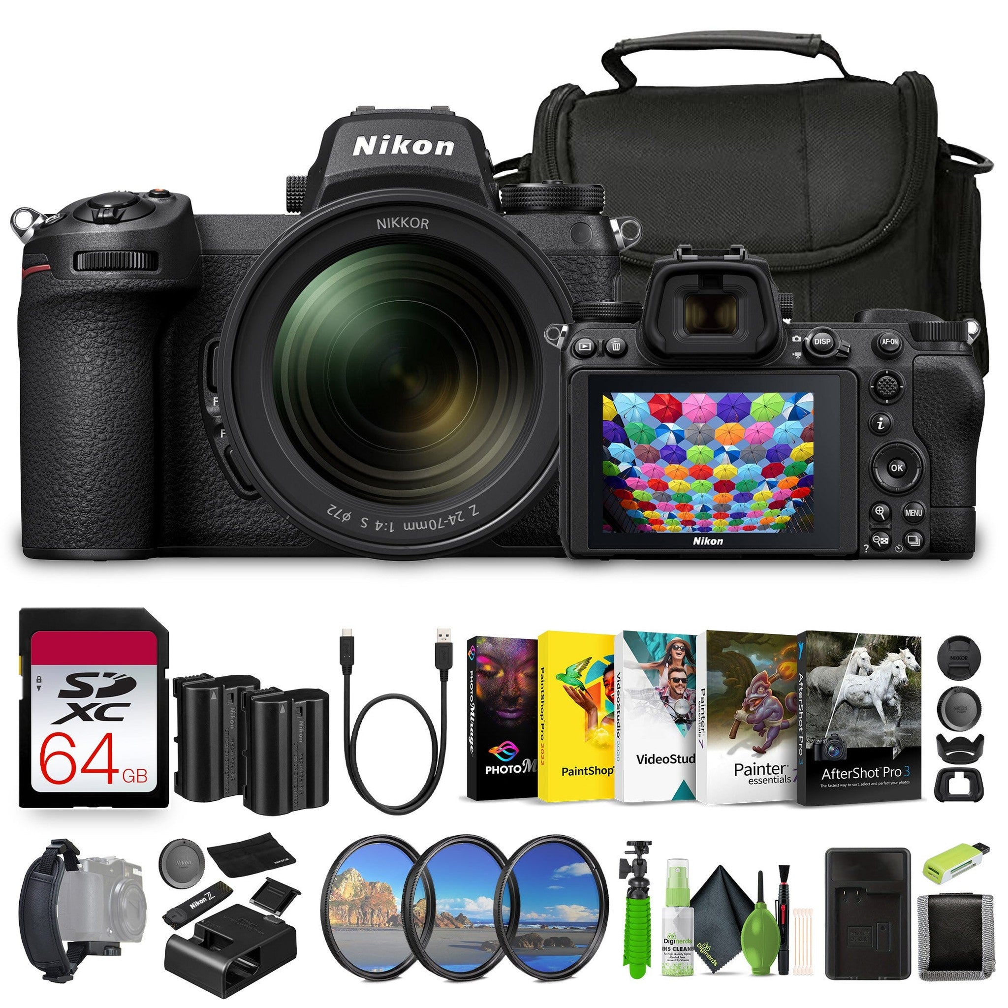 Nikon Z7 II Mirrorless Camera with NIKKOR Z 24-120mm f/4 S Lens 1653 Bundle