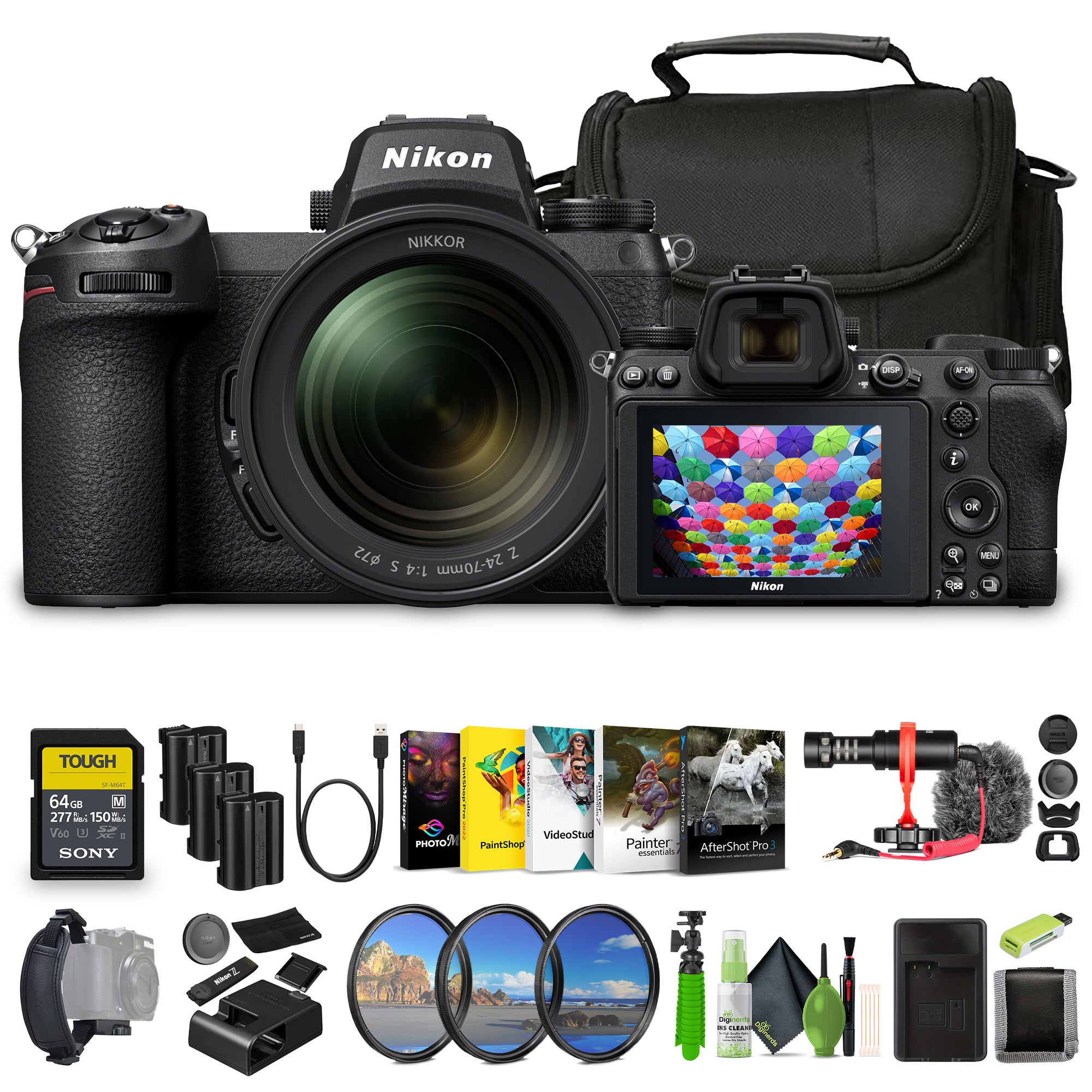 Nikon Z7 II Mirrorless Camera with NIKKOR Z 24-120mm f/4 S Lens (1653) Bundle