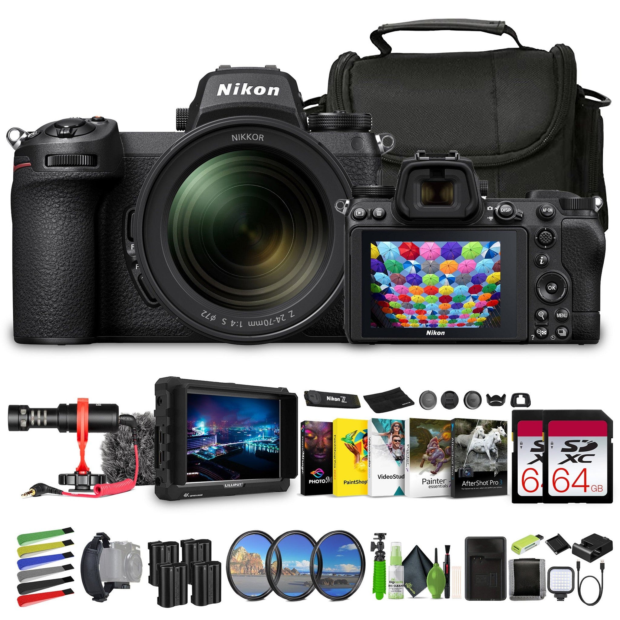 Nikon Z7 II Mirrorless Camera with NIKKOR Z 24-120mm f/4 S Lens 1653 Bundle