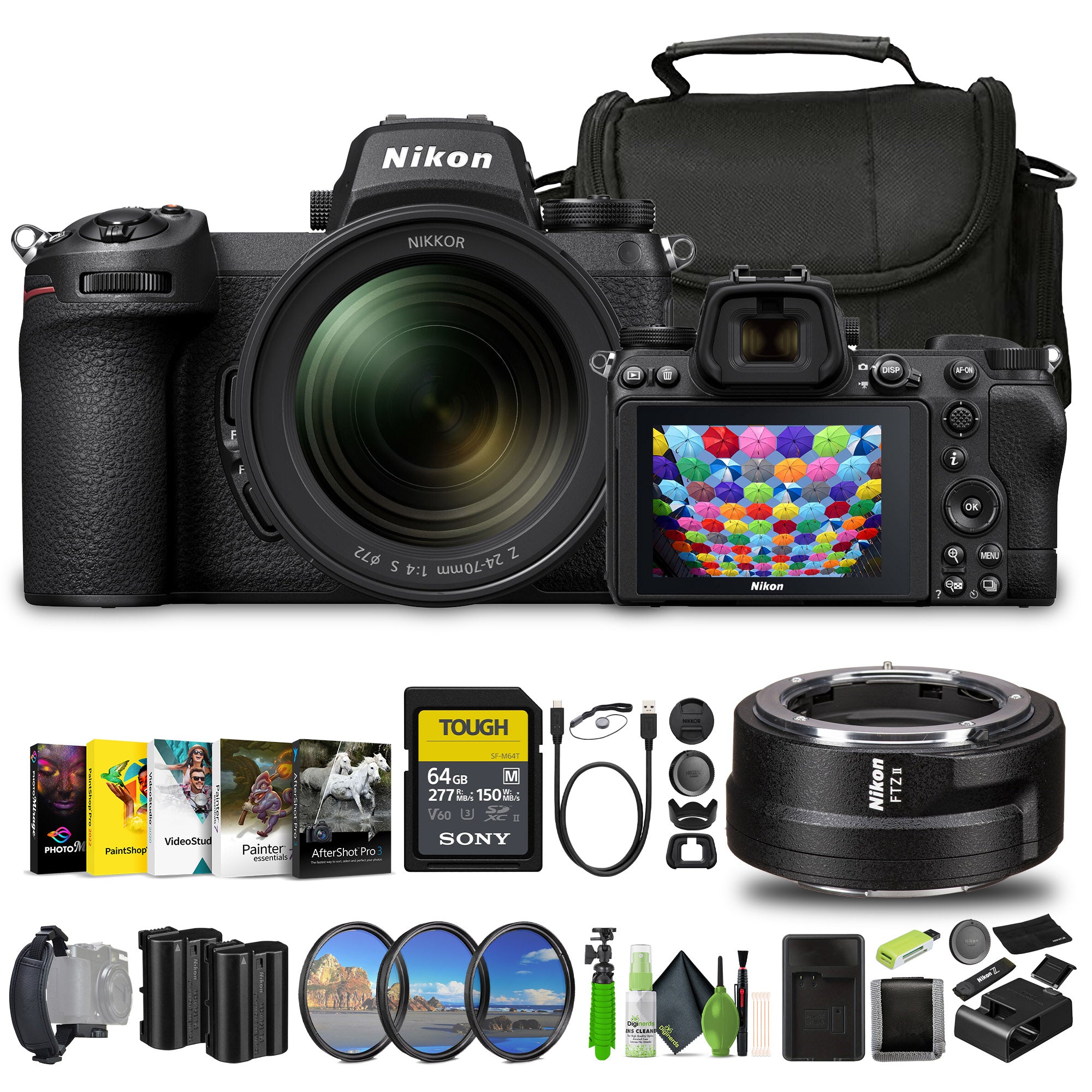 Nikon Z7 II Mirrorless Camera with NIKKOR Z 24-120mm f/4 S Lens (1653) Bundle