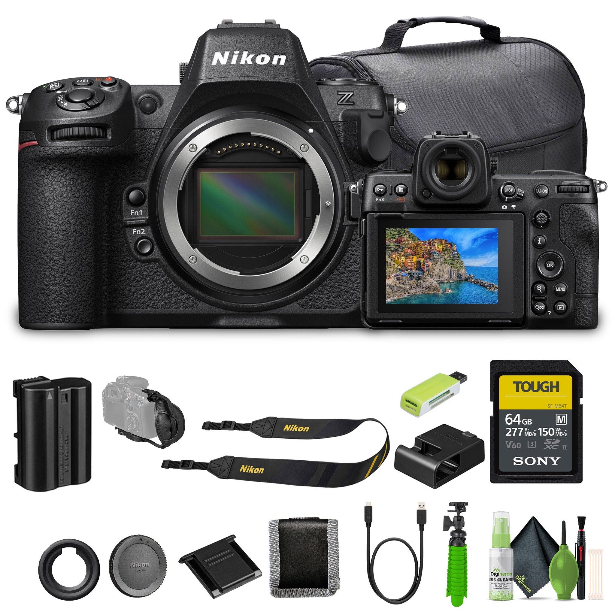 Nikon Z8 Professional Full Frame Mirrorless 8K Video & Stills Hybrid FX Camera Bundle Nikon