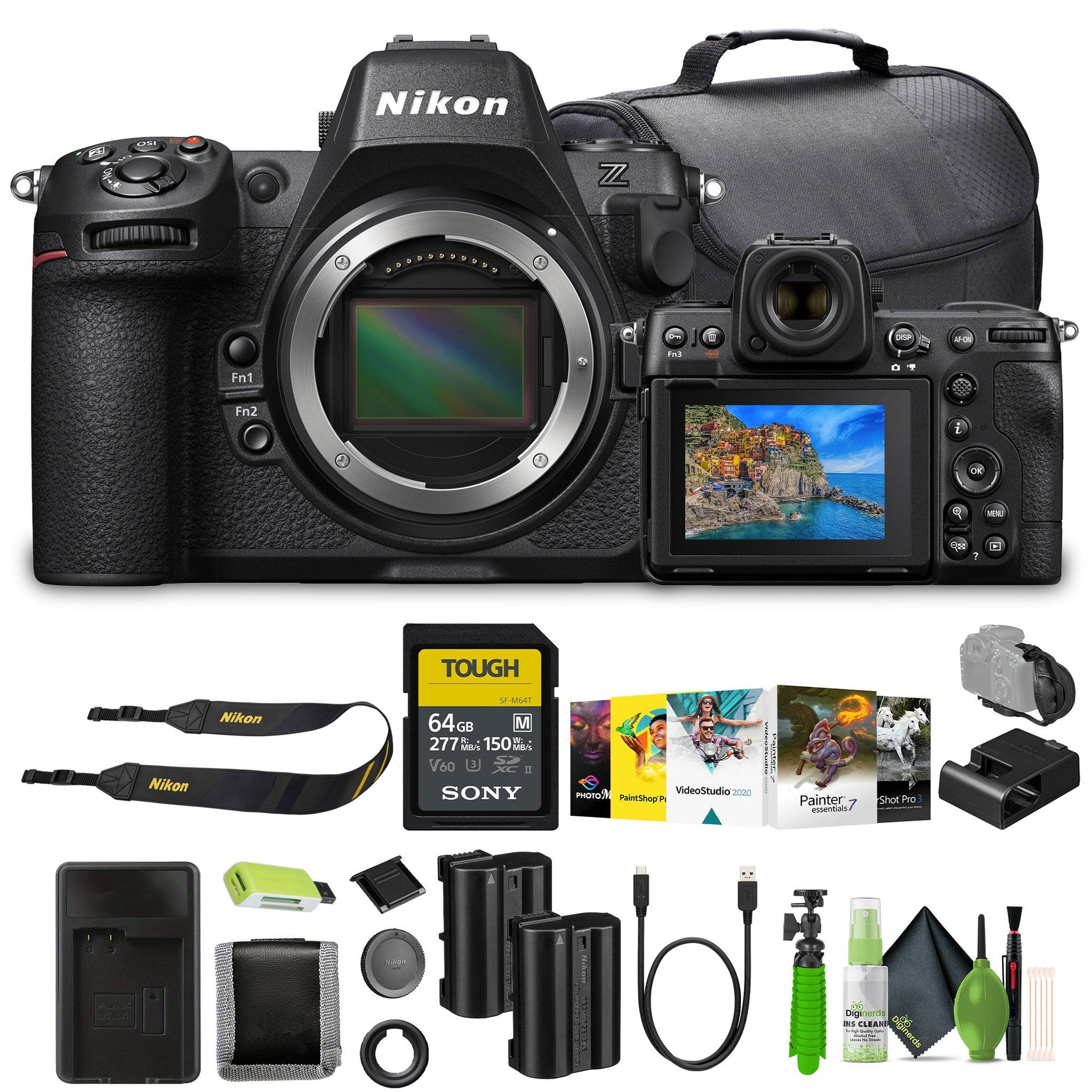 Nikon Z8 Professional Full Frame Mirrorless 8K Video & Stills Hybrid FX Camera Bundle - Reconditioned Nikon