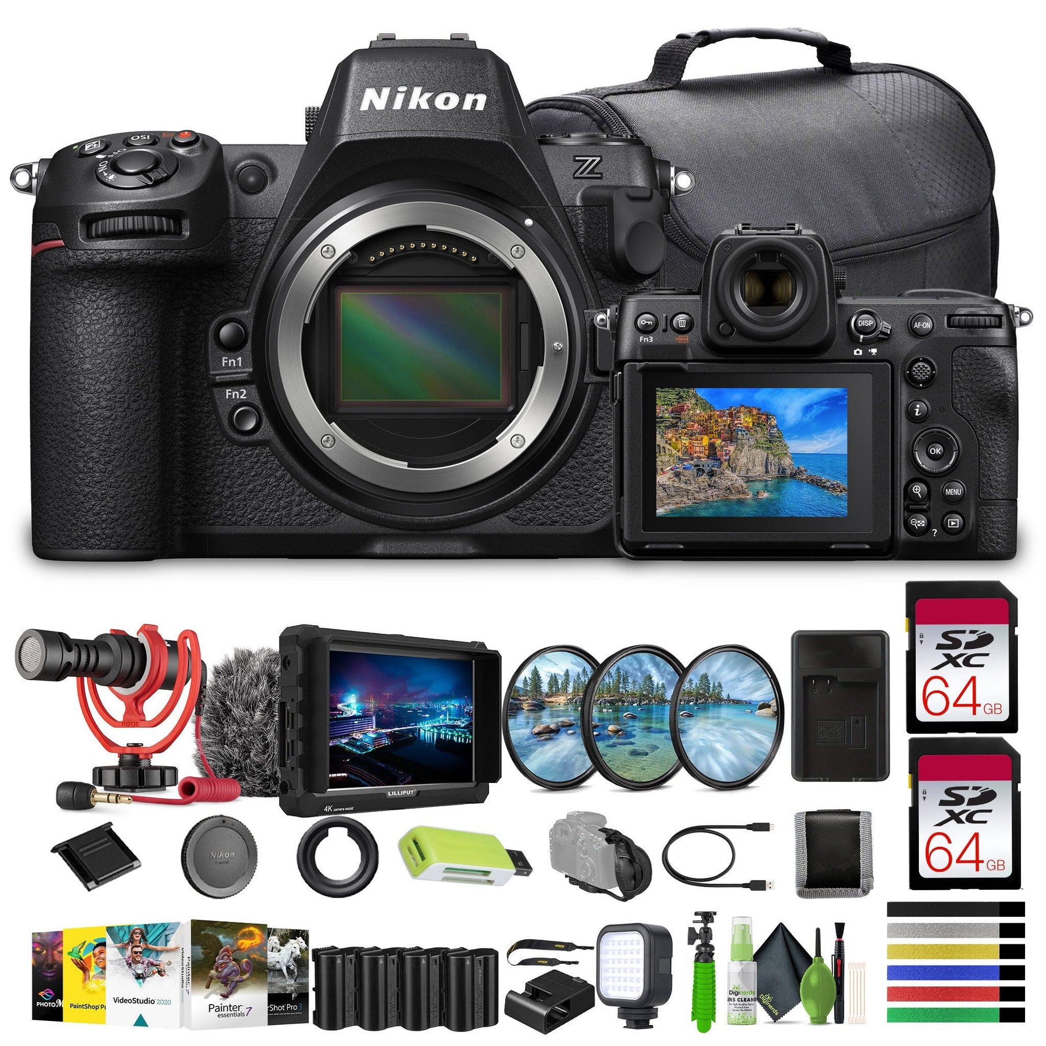 Nikon Z8 Professional Full Frame Mirrorless 8K Video & Stills Hybrid FX Camera Bundle