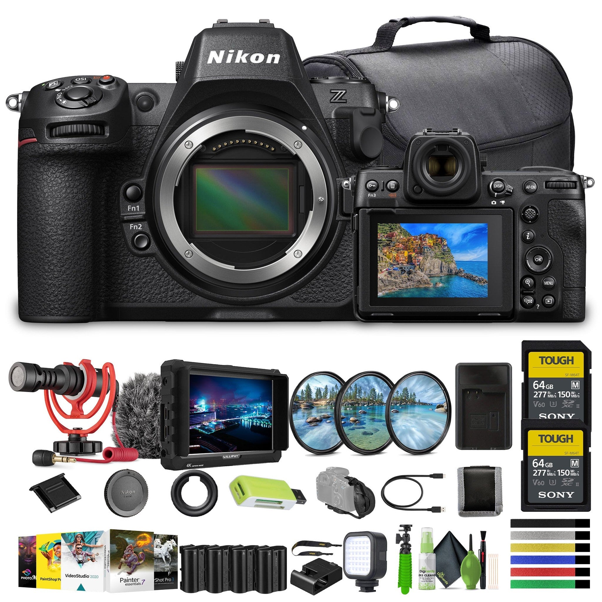 Nikon Z8 Professional Full Frame Mirrorless 8K Video & Stills Hybrid FX Camera Bundle Nikon