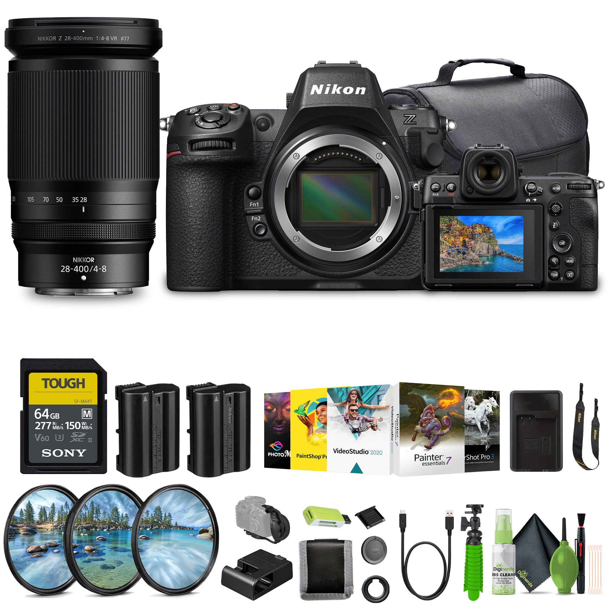 Nikon Z8 Professional Full Frame Mirrorless 8K Video & Stills Hybrid FX Camera Bundle
