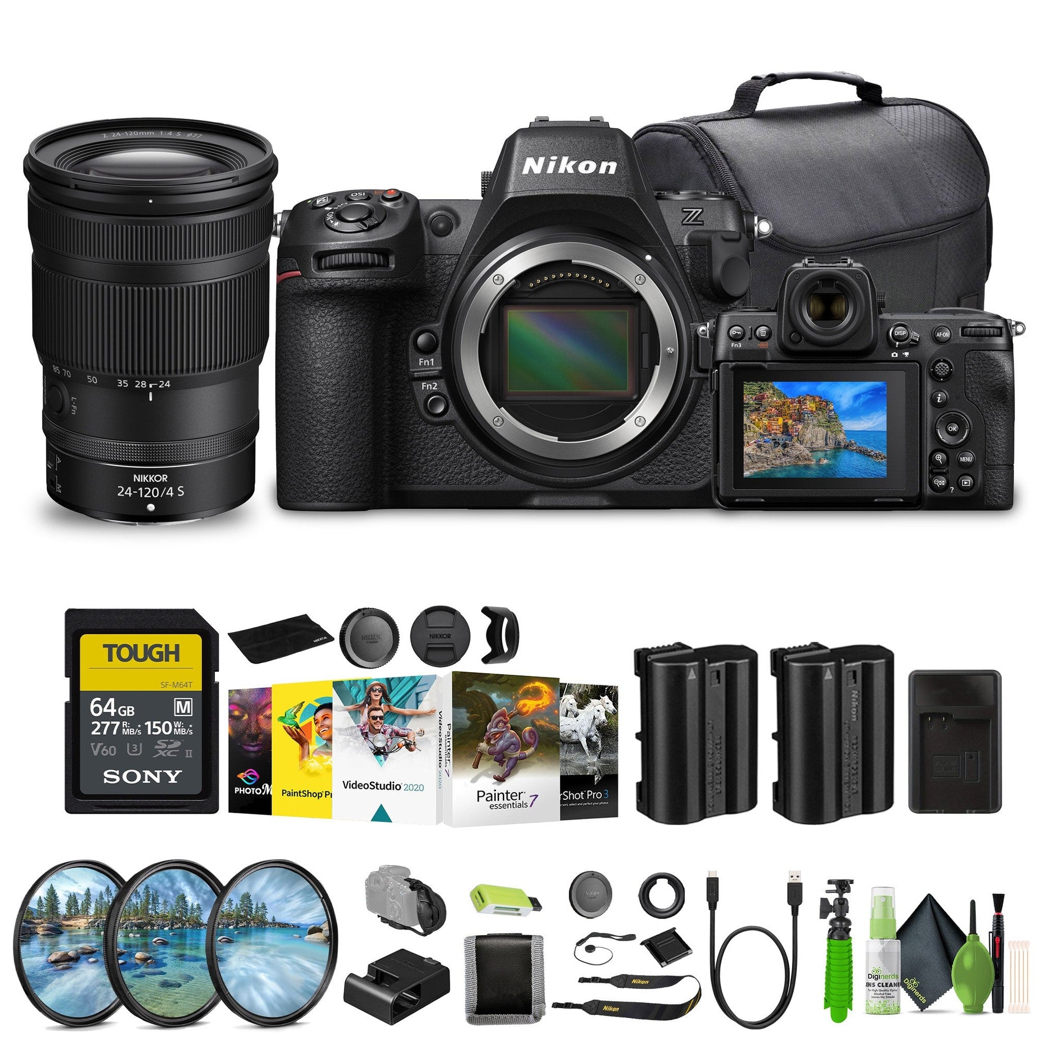 Nikon Z8 Professional Full Frame Mirrorless 8K Video & Stills Hybrid FX Camera Bundle Nikon