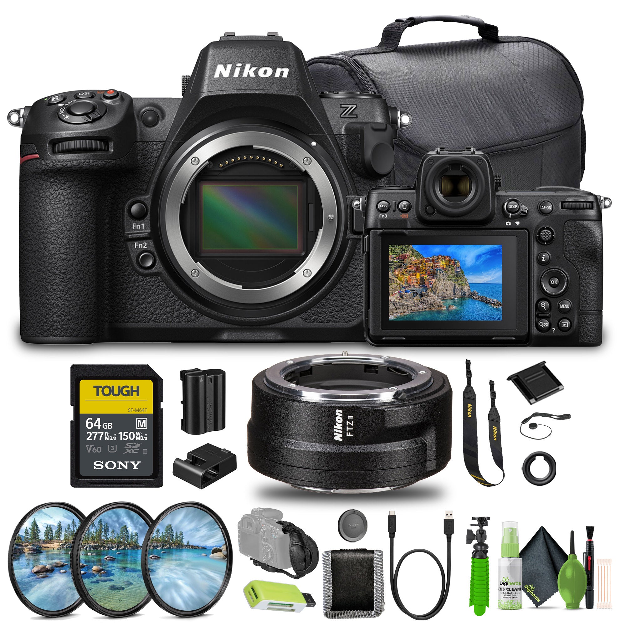 Nikon Z8 Professional Full Frame Mirrorless 8K Video & Stills Hybrid FX Camera Bundle