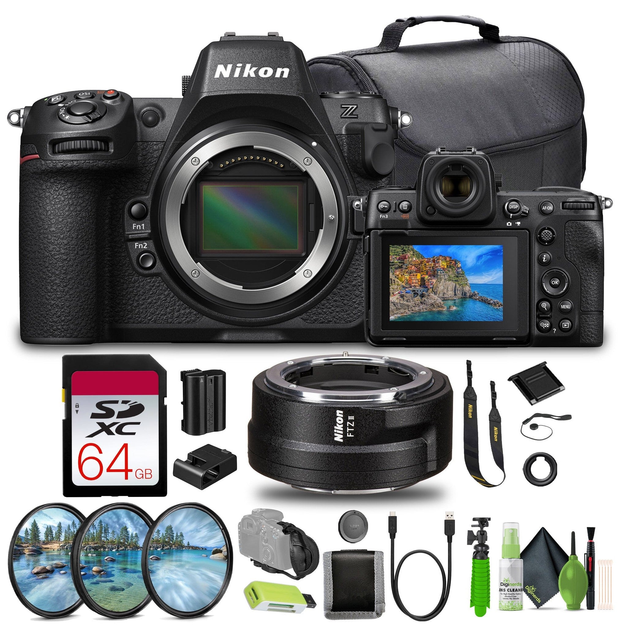 Nikon Z8 Professional Full Frame Mirrorless 8K Video & Stills Hybrid FX Camera Bundle