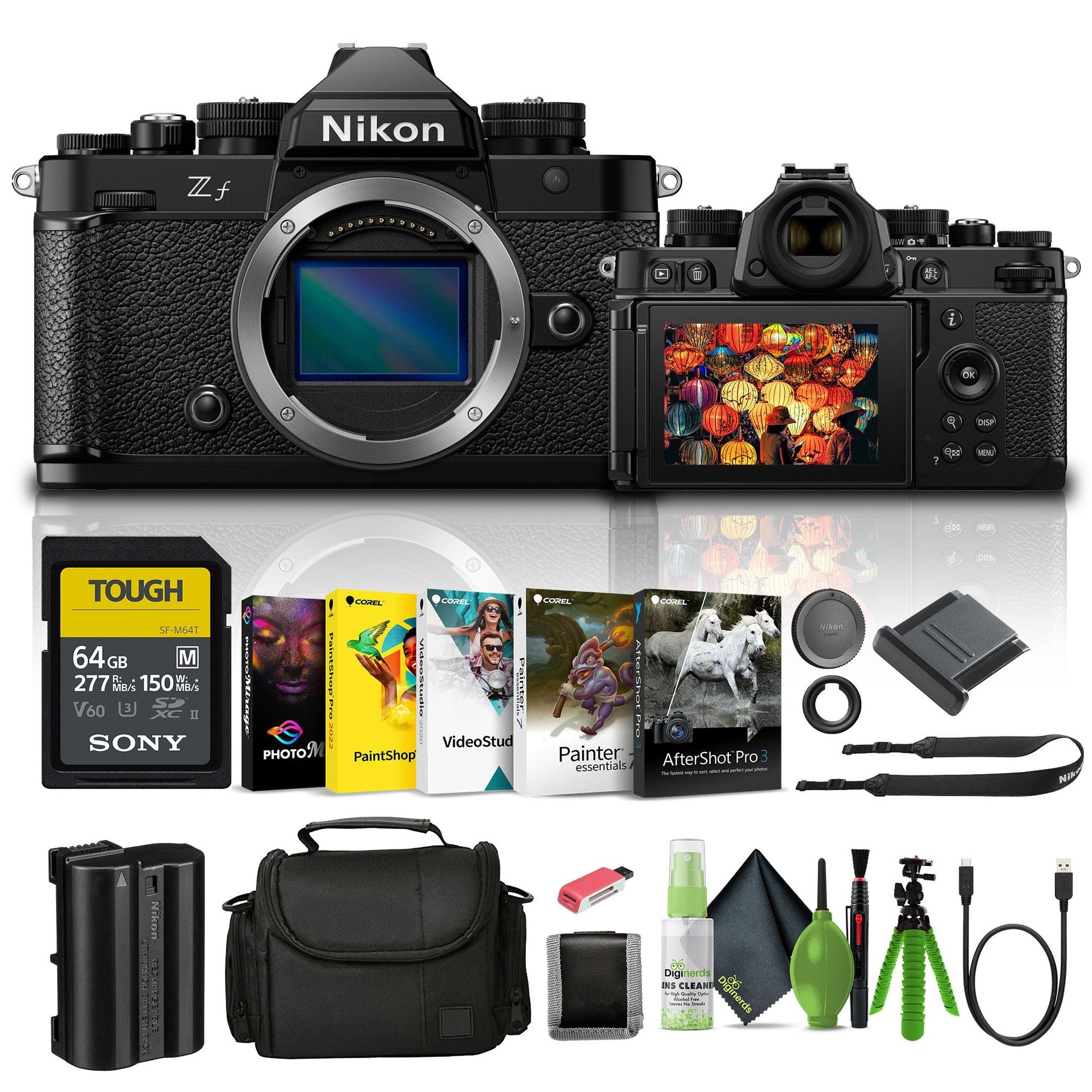 Nikon Zf with 24.5MP Sensor and 4K Video Recording Mirrorless Camera Bundle Nikon