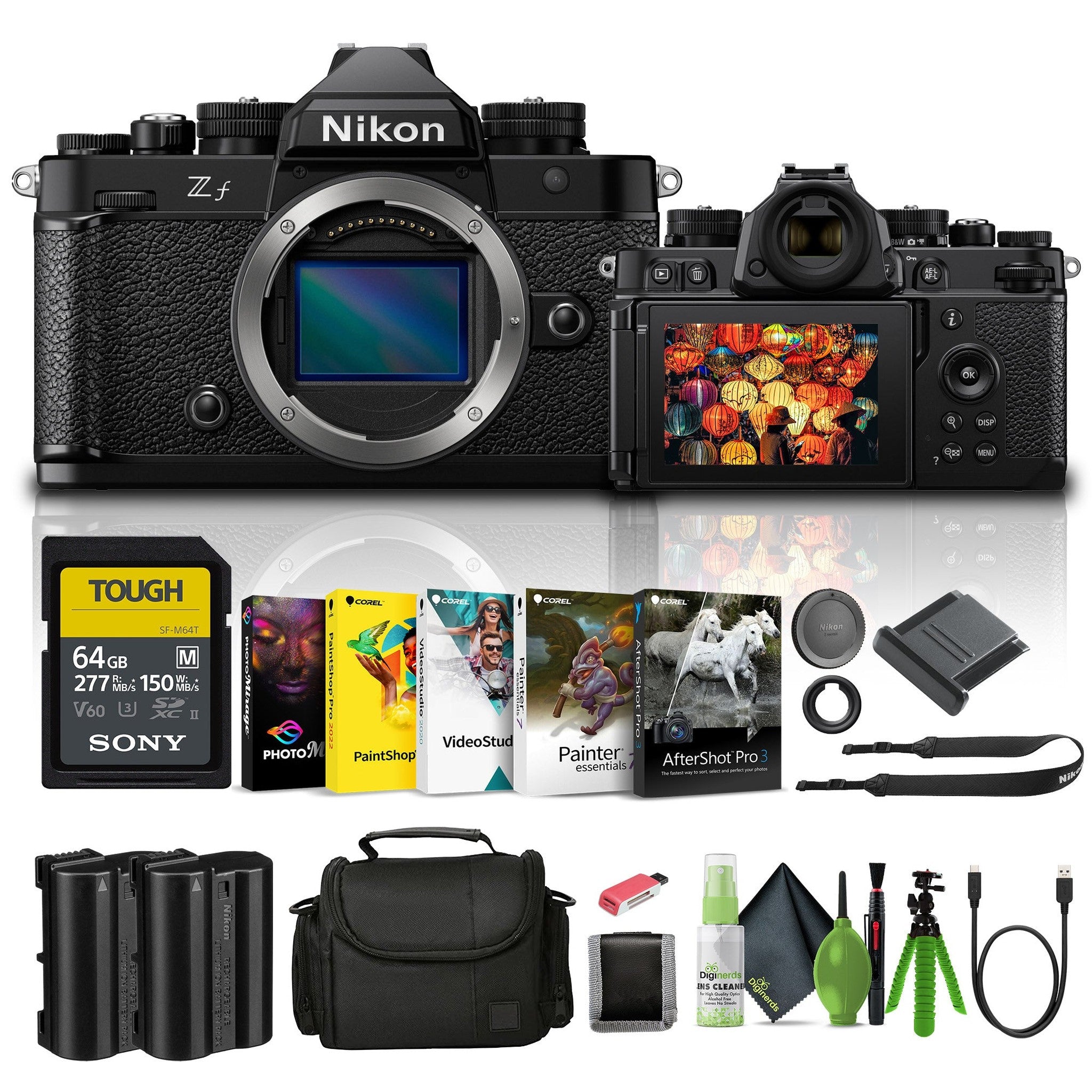 Nikon Zf with 24.5MP Sensor and 4K Video Recording Mirrorless Camera Bundle - Reconditioned Nikon